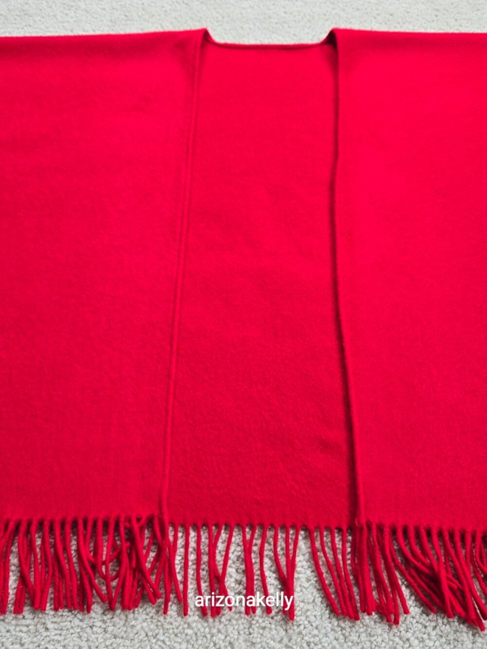 Talbots Cashmere (75%) & Wool (25%) Wrap Red - Picture 11 of 16